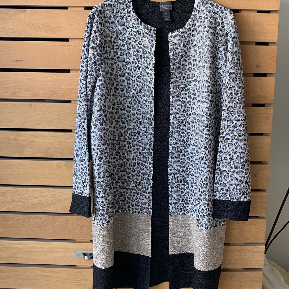 Chico’s Crinkle Fabric long cardigan